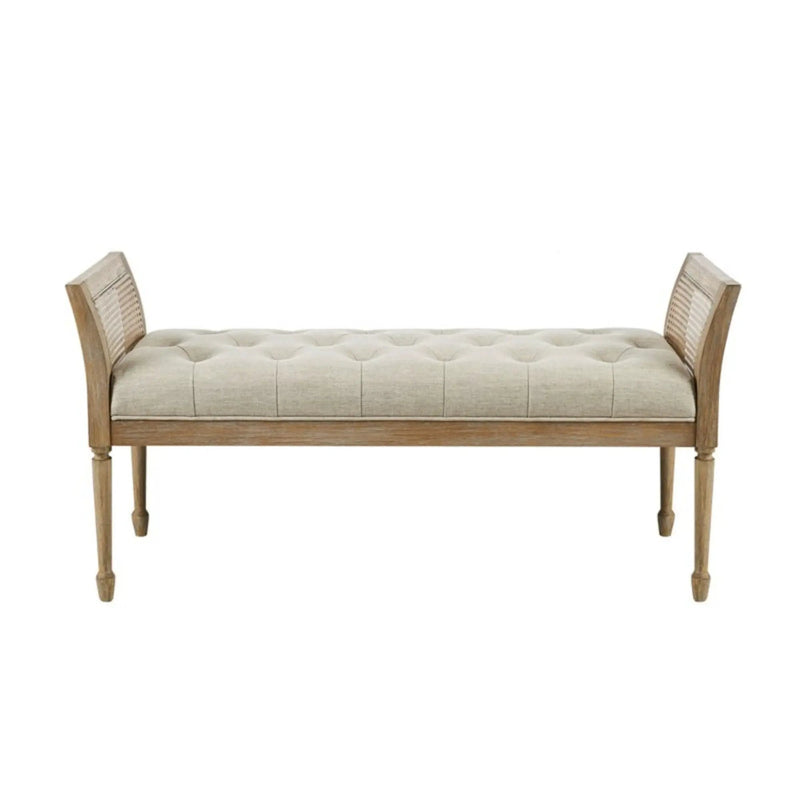 Accent Bench With Arm - Natural by HouseOfZazla