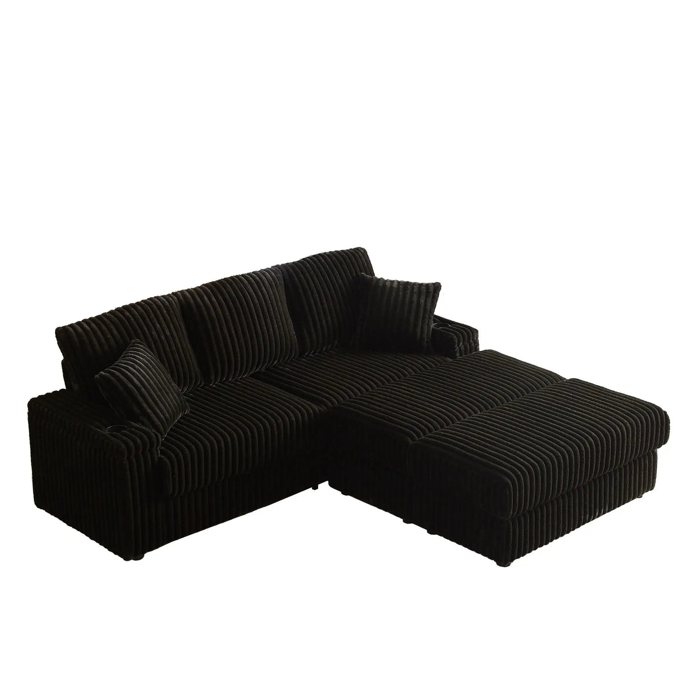 3 Seater Sofa With 2 Ottomans For Living Room by HouseOfZazla