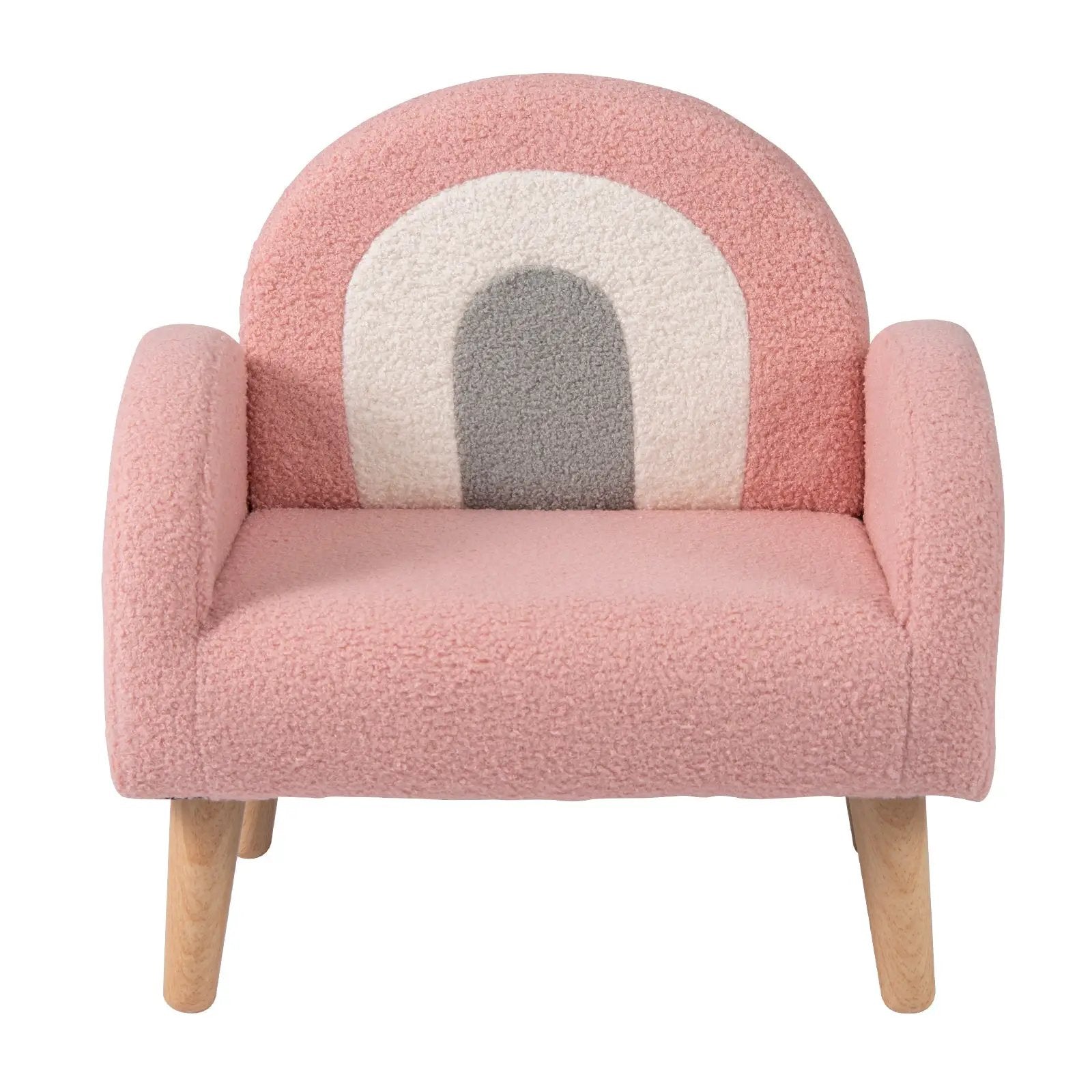 Kids Armchair with Comfy Backrest and Armrests-Pink by DirectDeals