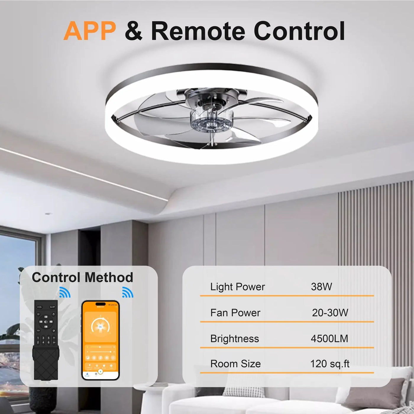 Ultra-Thin Modern LED Ceiling Fan by HouseOfZazla