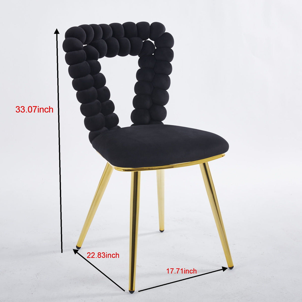 Modern Chair Set with Iron Tube Legs and Soft Cushions - Multiple Colors, photo 10 of 24