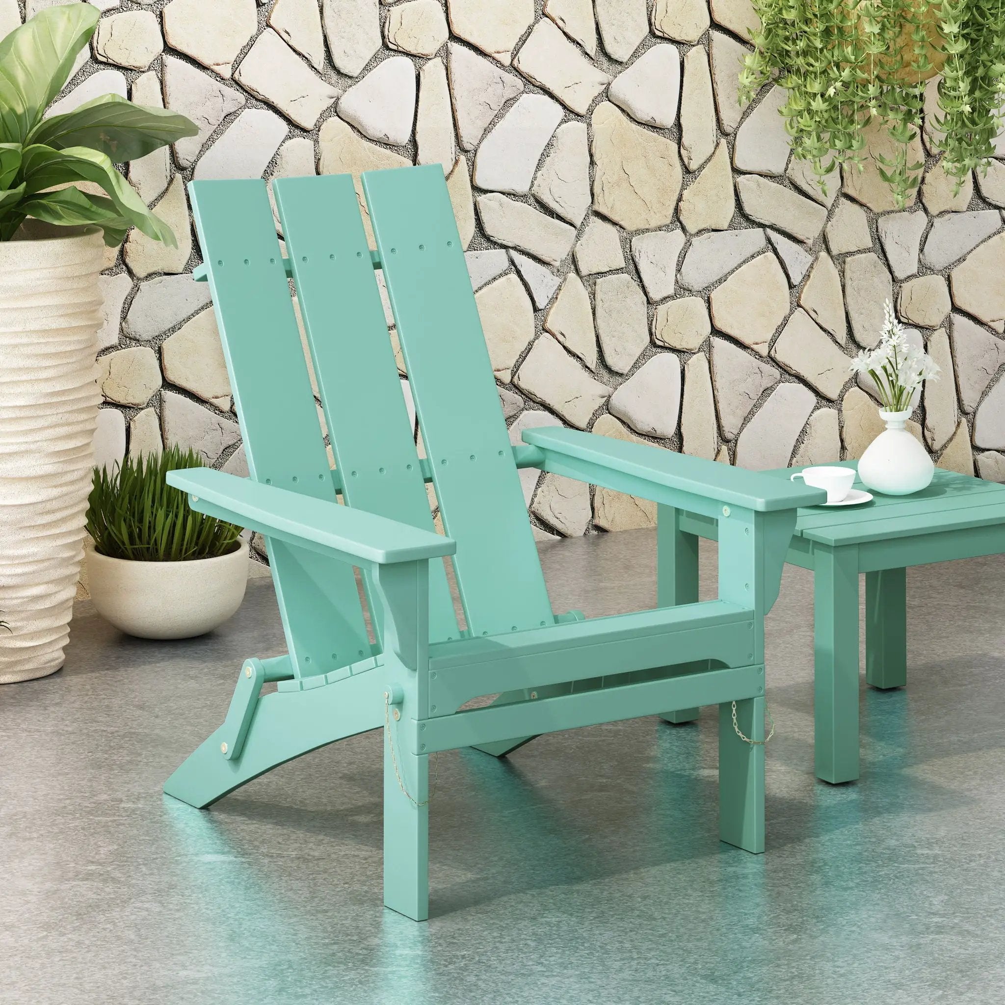 Aurascape Outdoor Comfort Foldable Adirondack Chair by HouseOfZazla