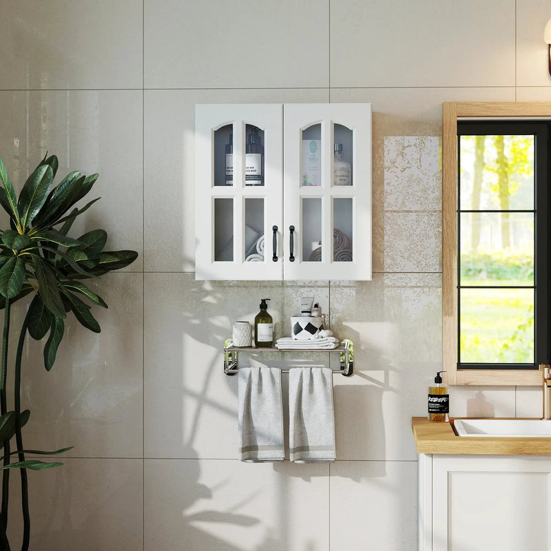 Wall Cabinet with Glass Door and Adjustable Shelves by HouseOfZazla