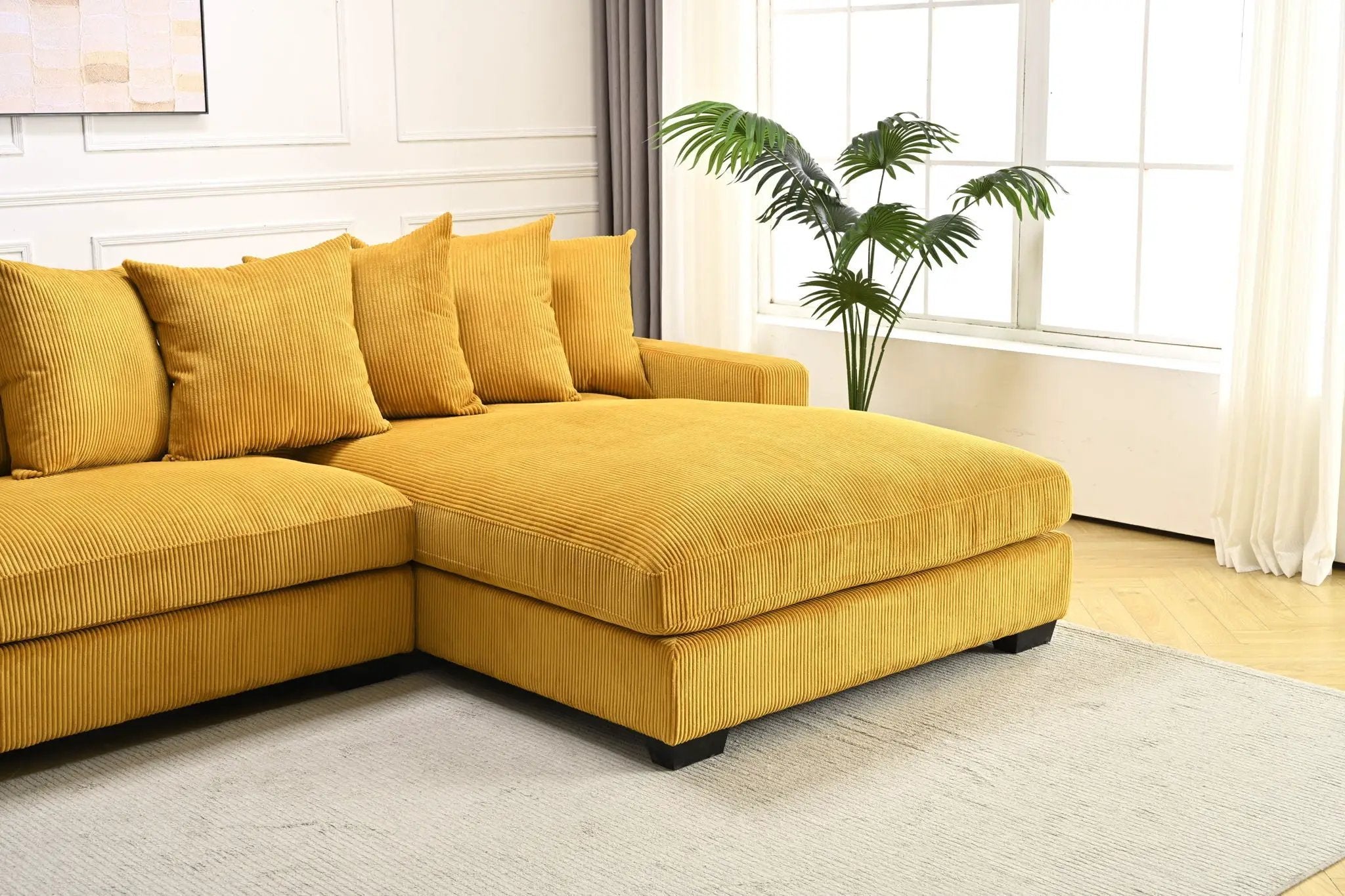 Luxe - Oversized 2 Piece Sectional Couches For Living Room, L Shaped Sofa With Chaise by HouseOfZazla