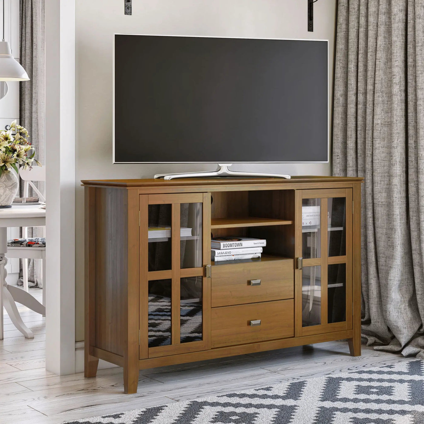Artisan - Handcrafted, Tall TV Media Stand by HouseOfZazla