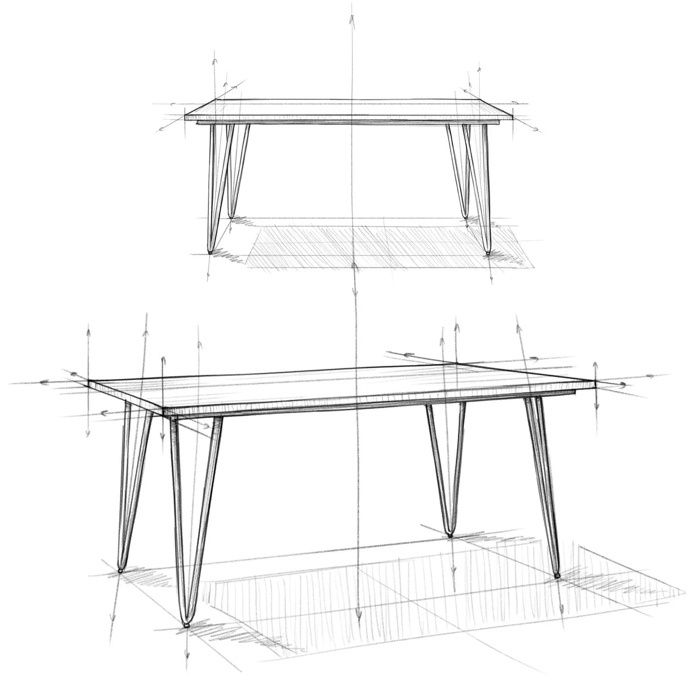 Hunter - Square Tabletop Dining Table by HouseOfZazla