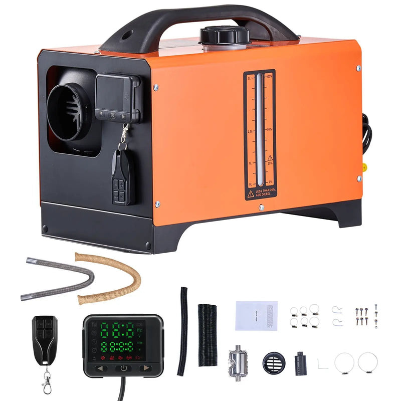 Diesel Air Heater Diesel Parking Heater 8 kW DC 12-24 V Digital Display by HouseOfZazla