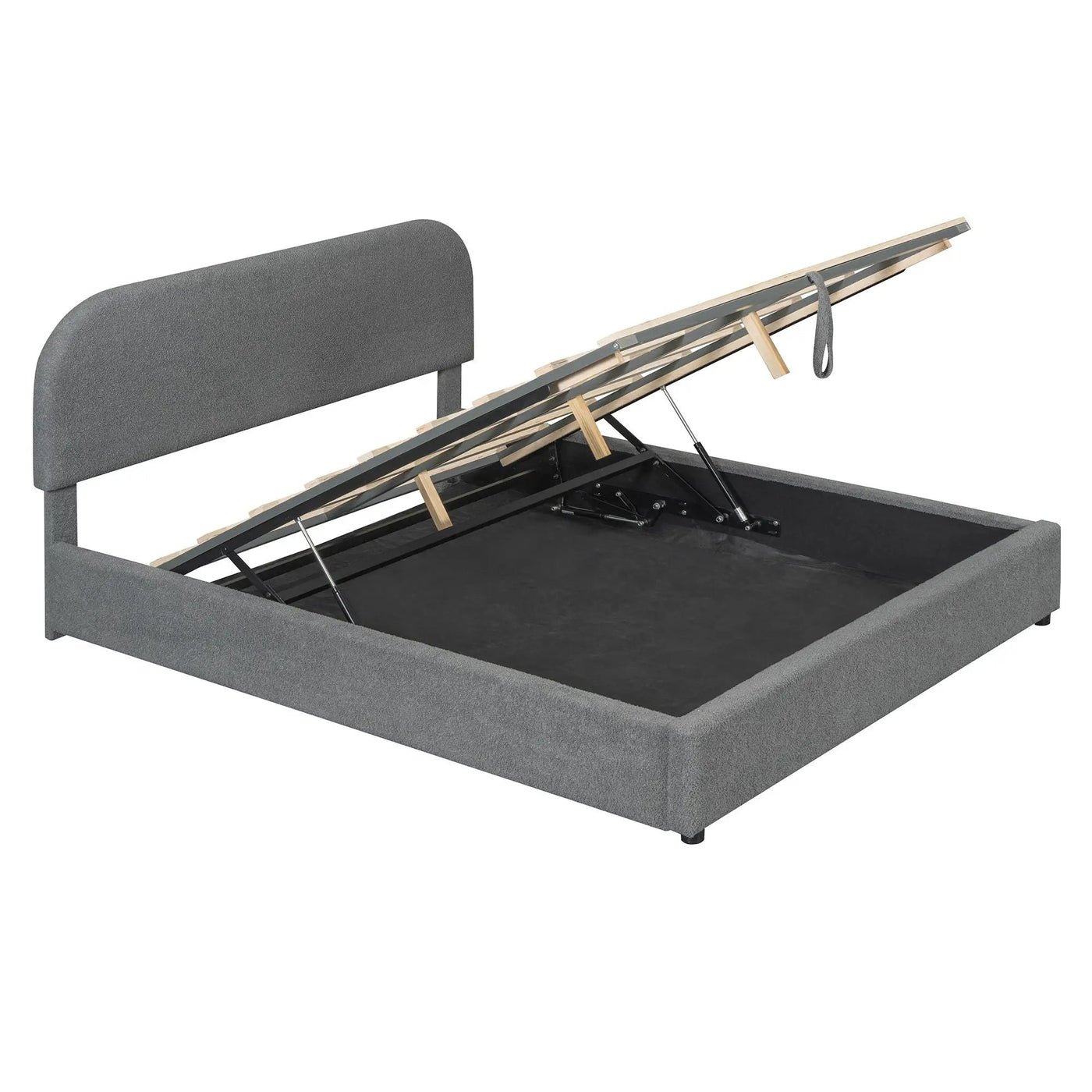 Upholstered Platform Bed With Hydraulic Storage System by HouseOfZazla