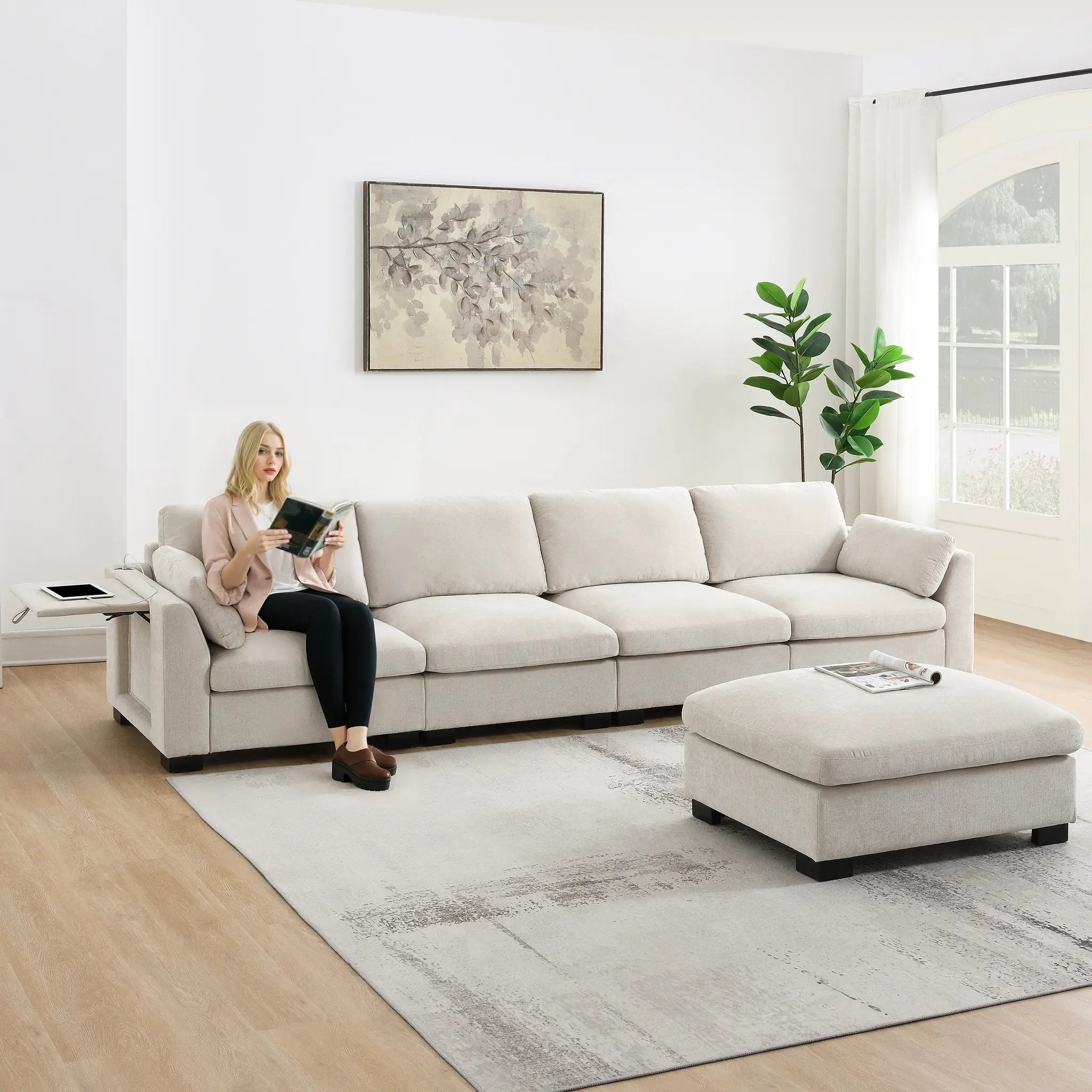 130" Modular Sectional Sofa by HouseOfZazla