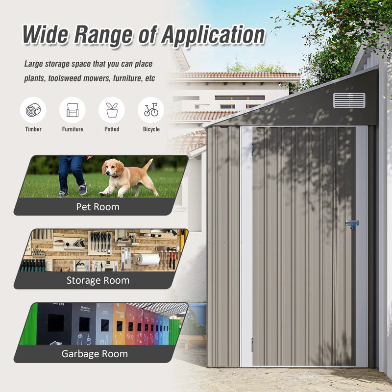 Campcraft Optional Two-Color Storage Shed by HouseOfZazla