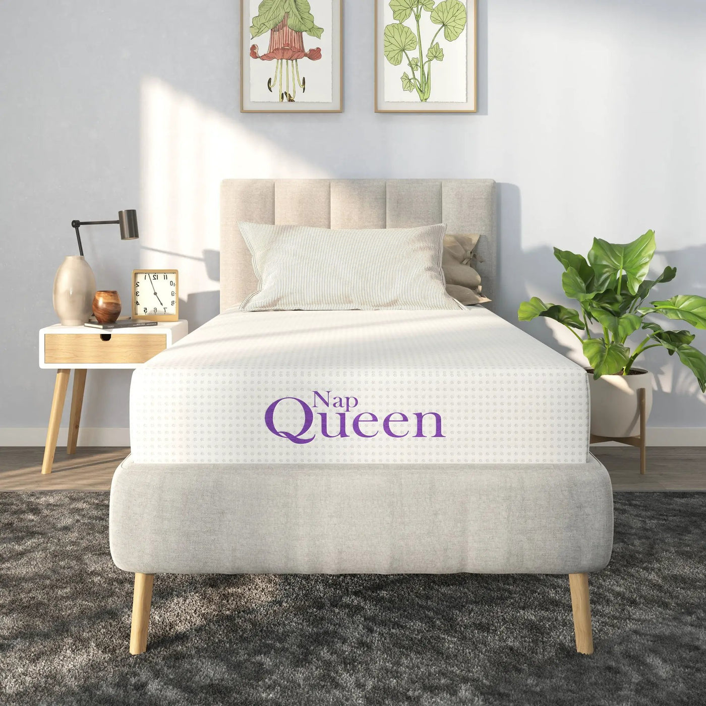 10" Charcoal Memory Foam Mattress by HouseOfZazla