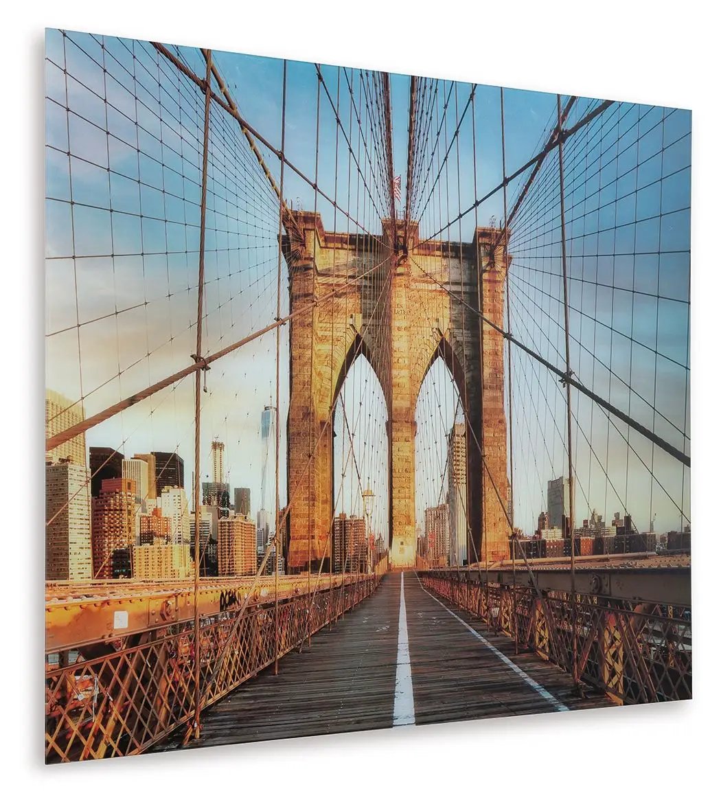 Shayward - Wall Art - Blue / Amber by Unique Piece Furniture