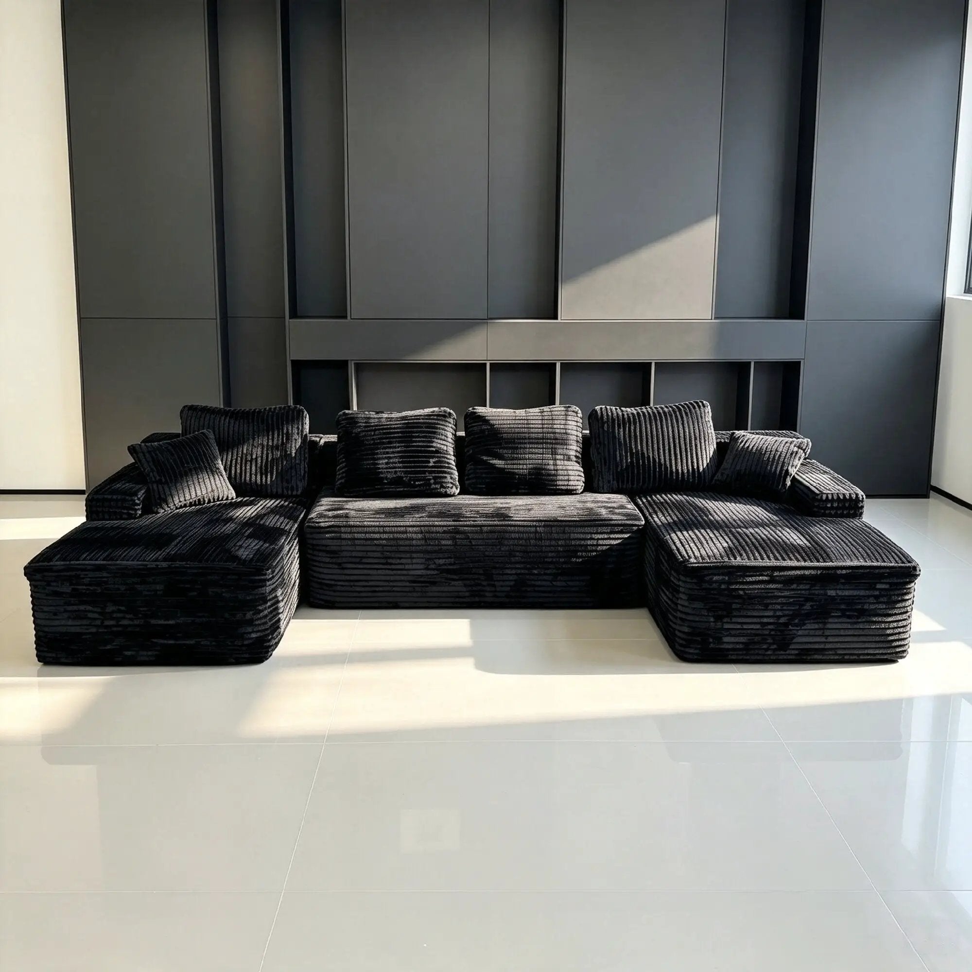 131-Inch Big Size Modular Sectional Oversized Sofa by HouseOfZazla