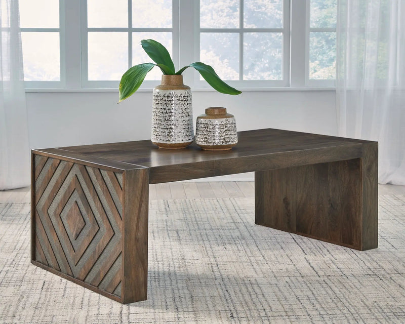 Dreggan - Rectangular Cocktail Table - Brown by Unique Piece Furniture