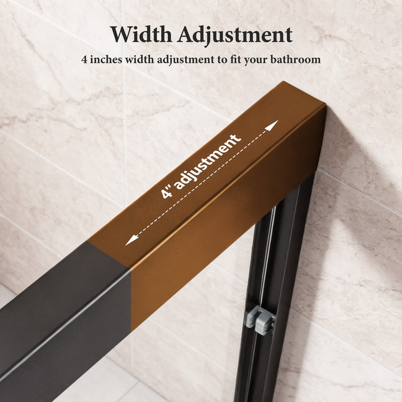 50-54W x 70H Semi-Frameless Double Sliding Shower Door by HouseOfZazla