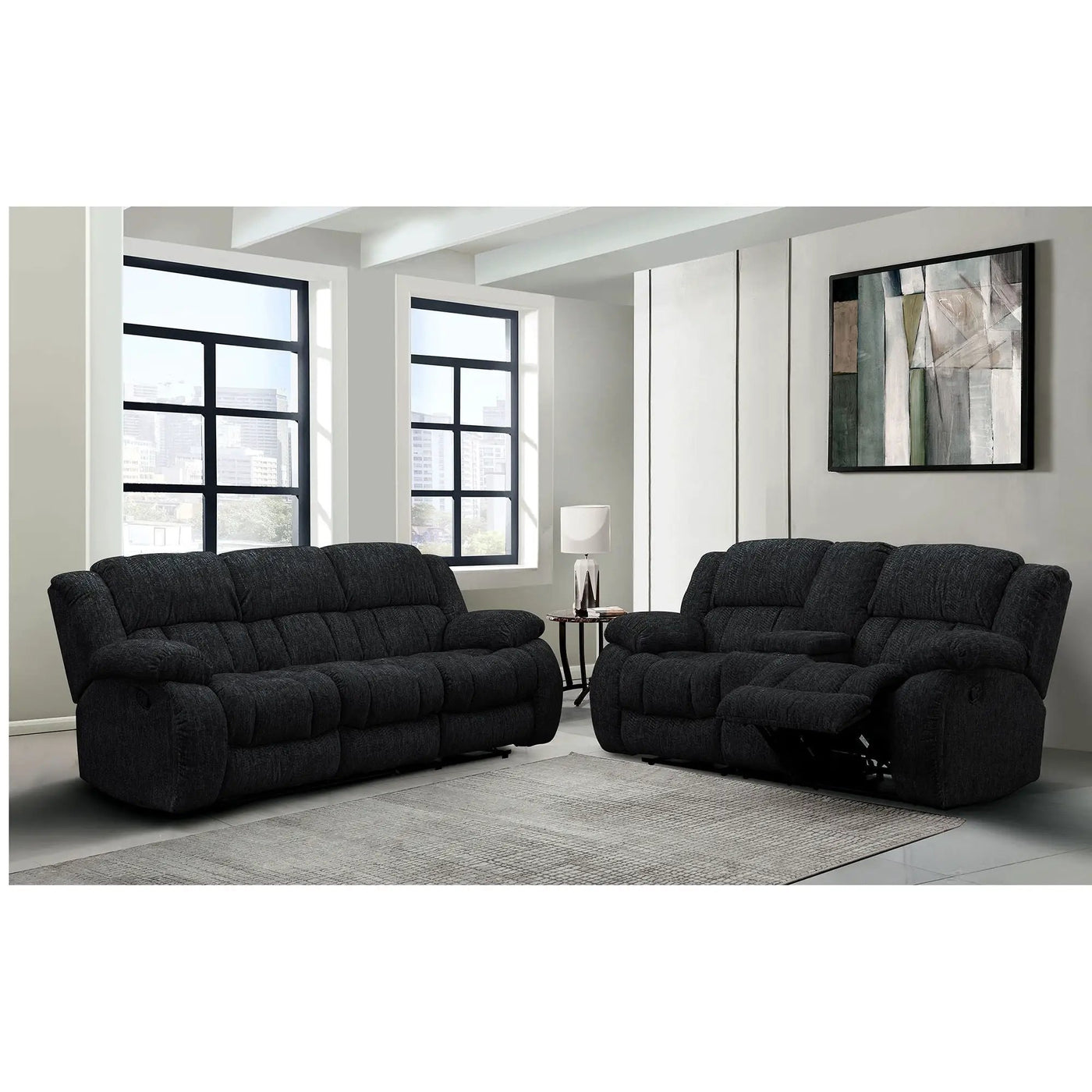 Stonic - Console Reclining Loveseat by Unique Piece Furniture