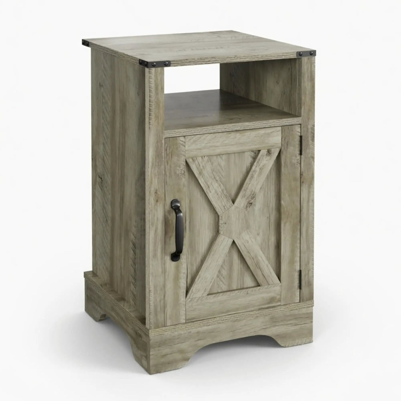 Farmhouse Nightstand, Charging Station & Storage by HouseOfZazla