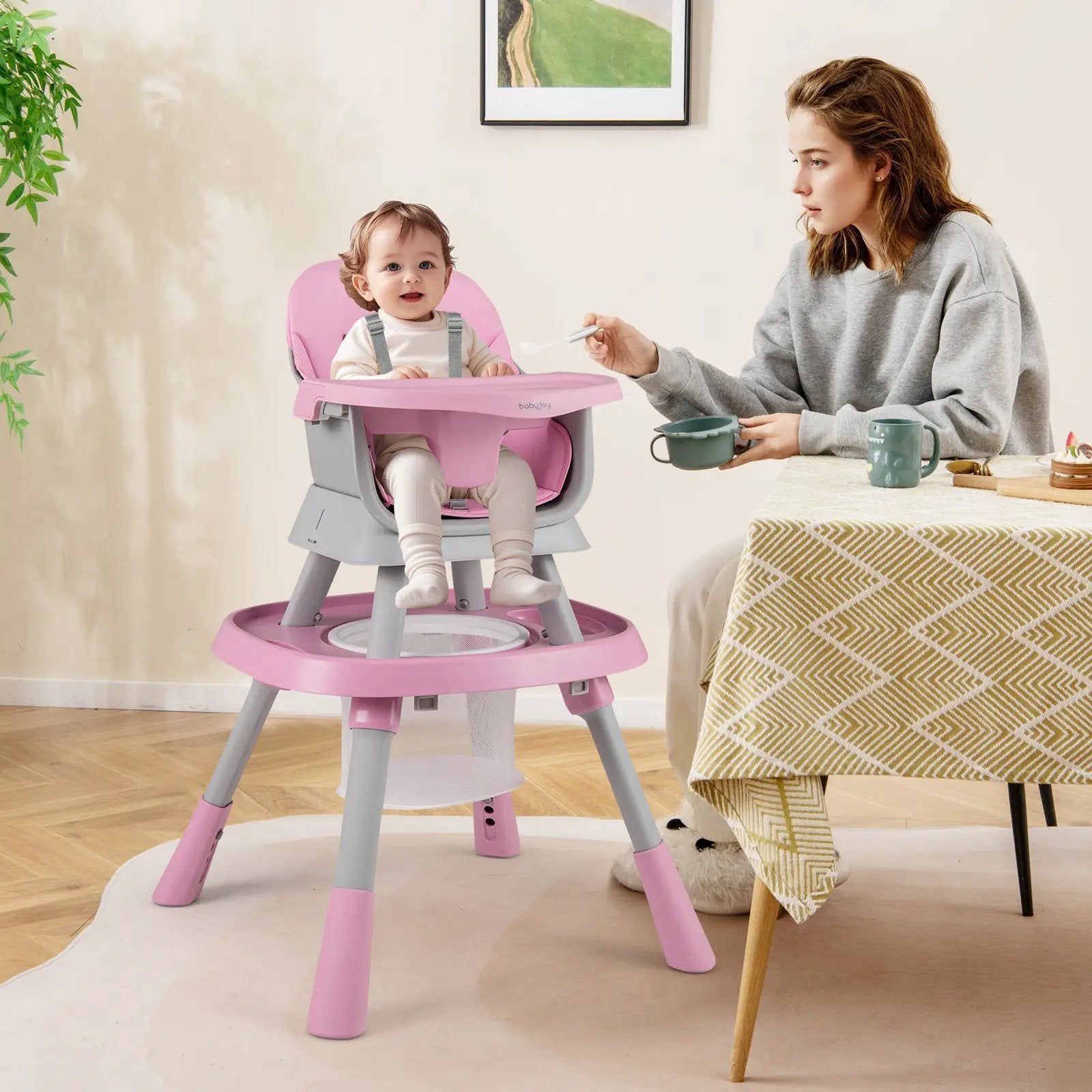 16-in-1 Baby High Chair with Activity Center and Booster Seat for Babies and Toddlers by DirectDeals