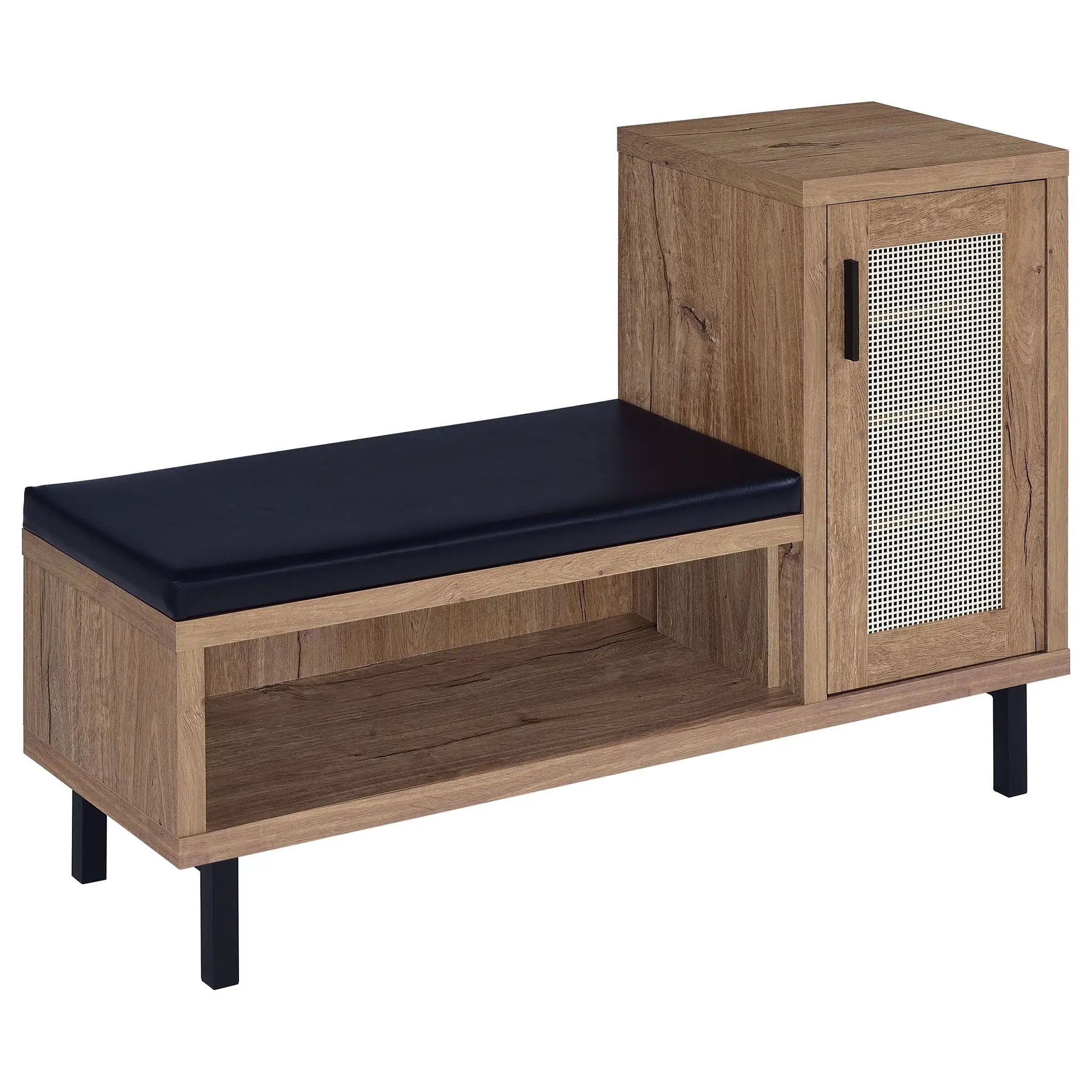 Teller 1-door Entryway Shoe Storage Bench Natural Oak by Unique Piece Furniture