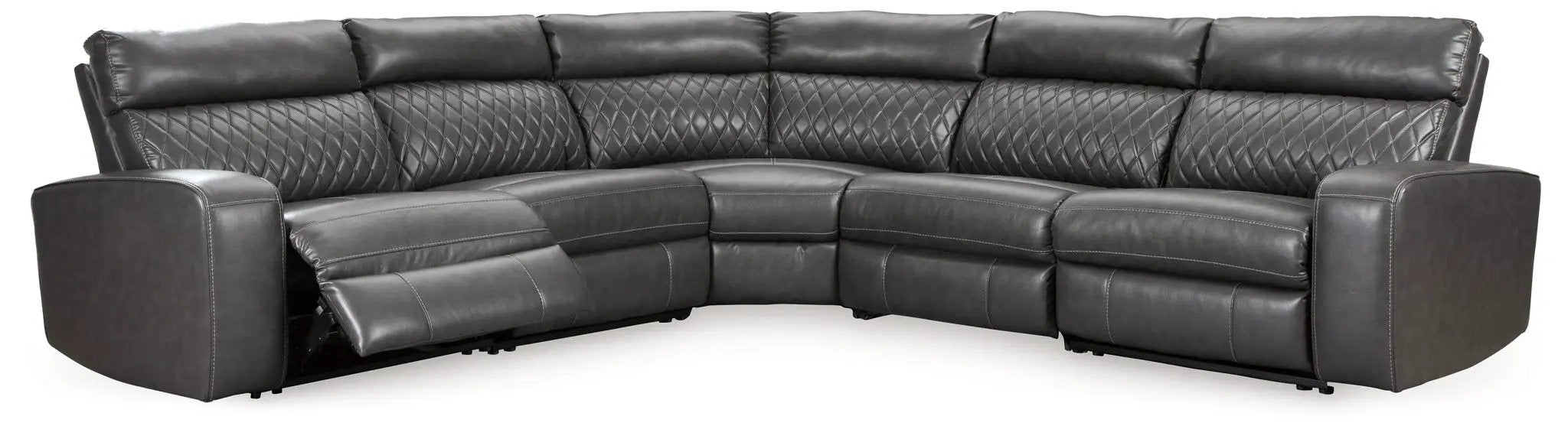 Samperstone - Power Reclining Sectional by Unique Piece Furniture