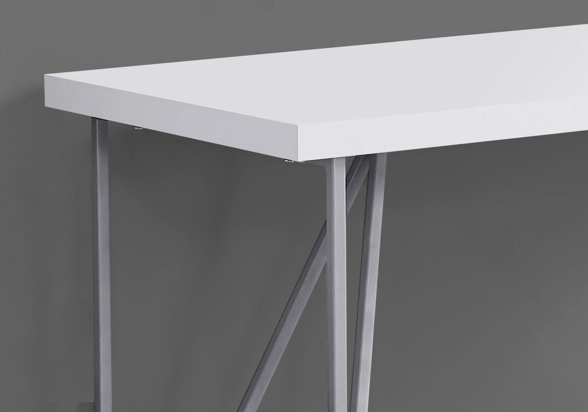 Contemporary White Computer Desk for Home Office & Laptop, photo 2 of 4