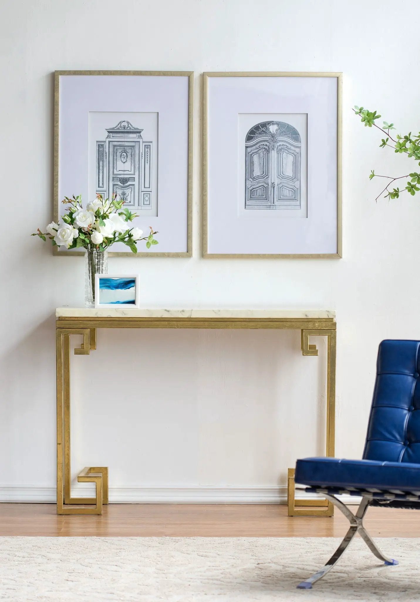 Fake Pencil Architectual Wall Art, Wall Decor Accent (Set of 2) - Silver by HouseOfZazla
