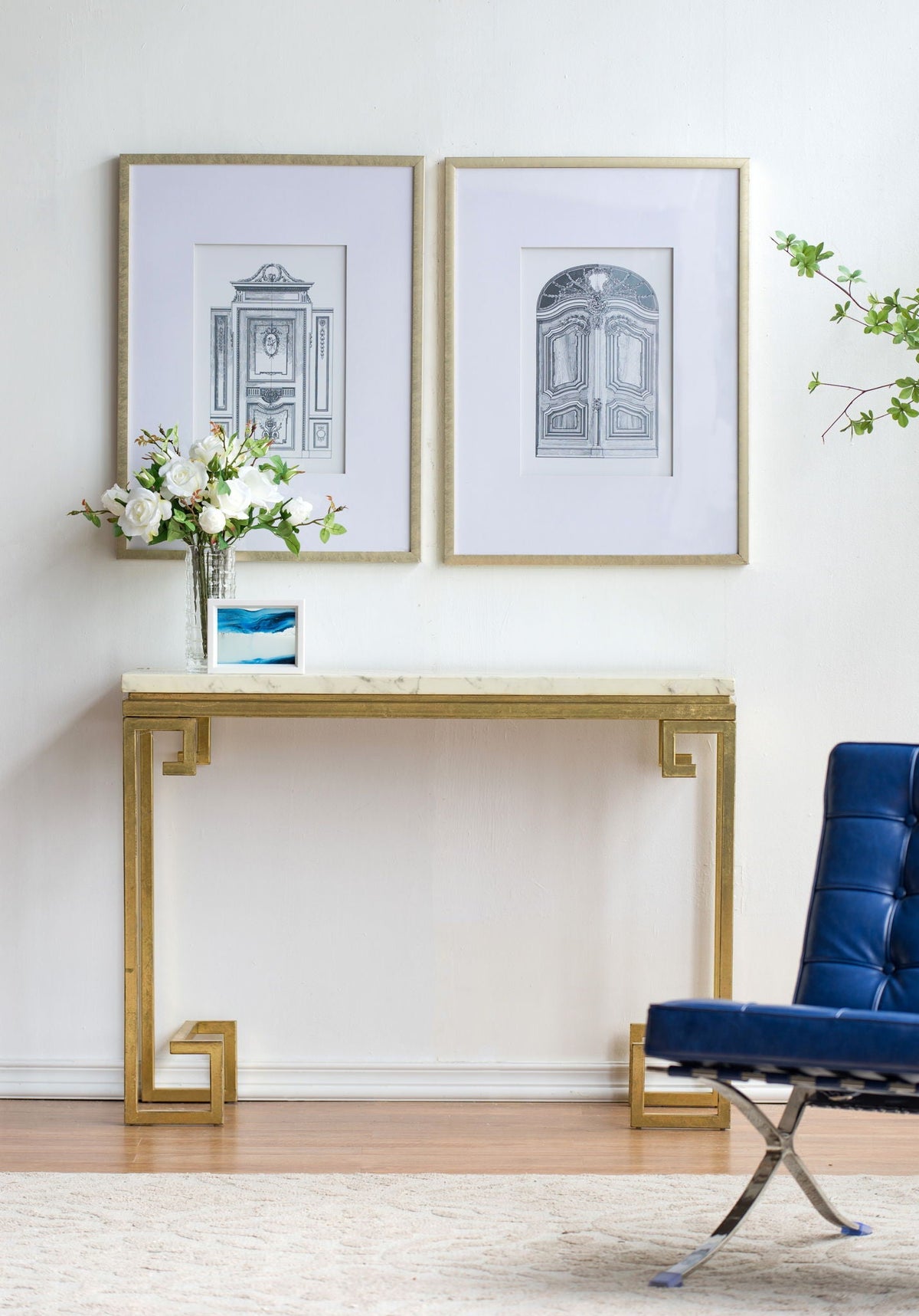 Architectural Wall Art Set with Pencil Design - Silver, photo 3 of 9