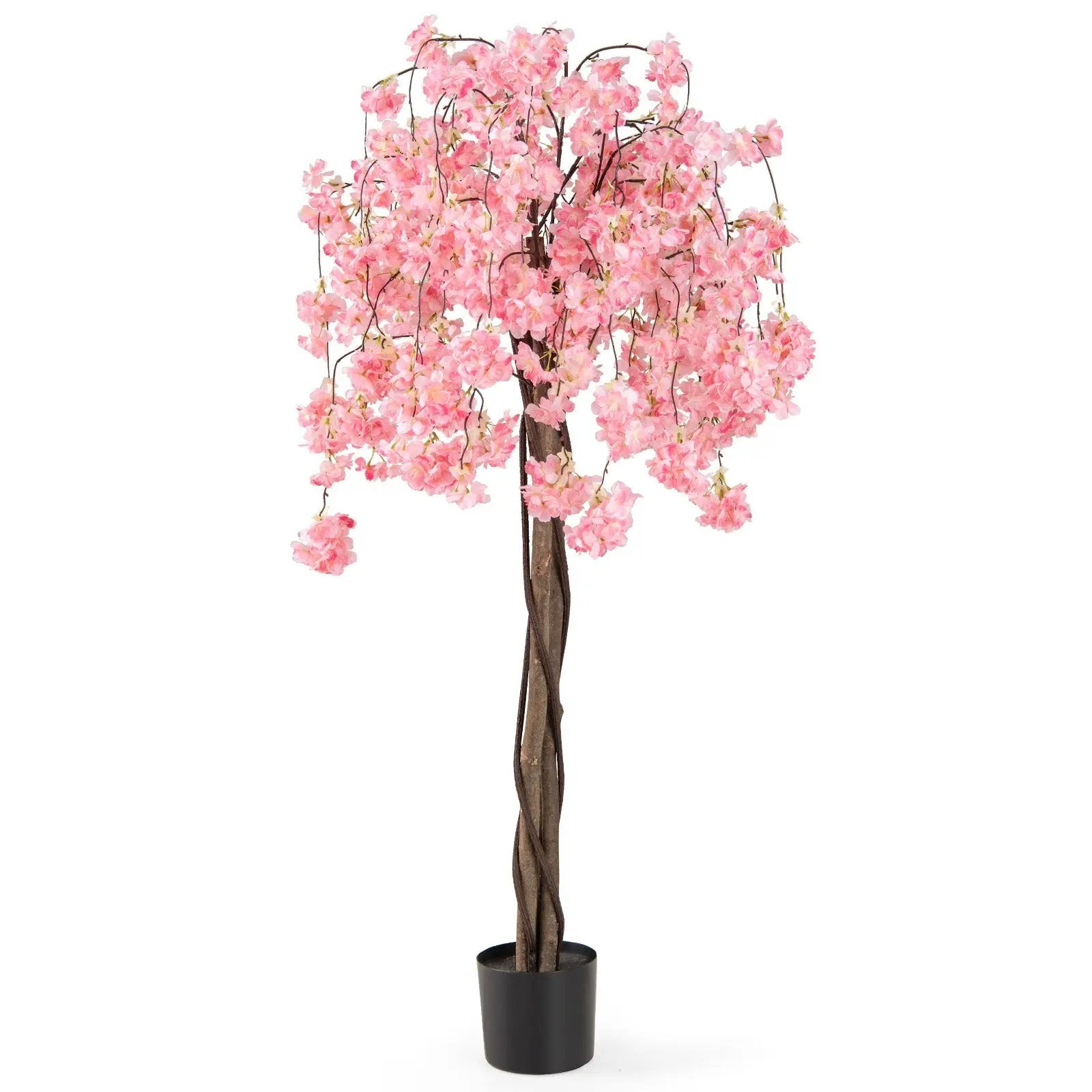 5.5 FT Tall Artificial Cherry Blossom Tree with Pink/White Flowers 1 Pack by DirectDeals