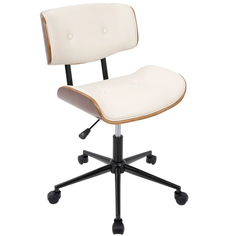 Lombardi - Mid Century Modern Adjustable Office Chair With Swivel by Unique Piece Furniture