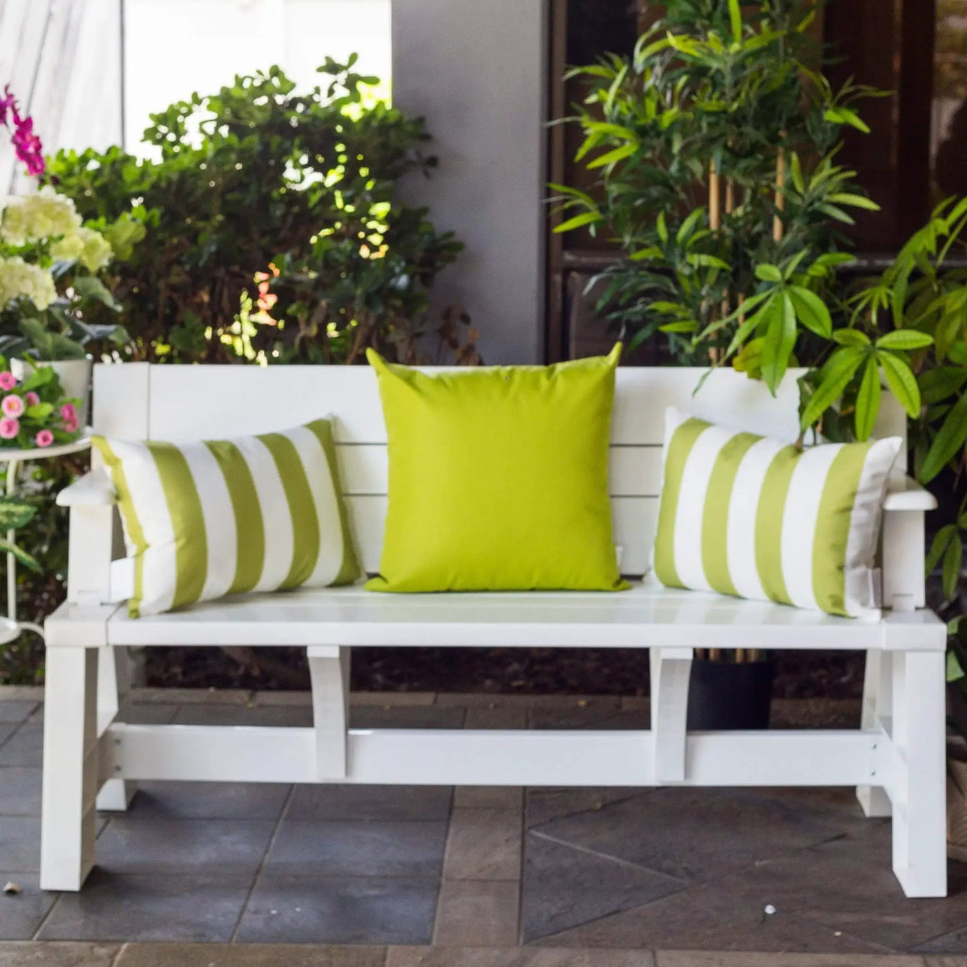 Horizon Stripe Pillow Outdoor & Indoor by HouseOfZazla