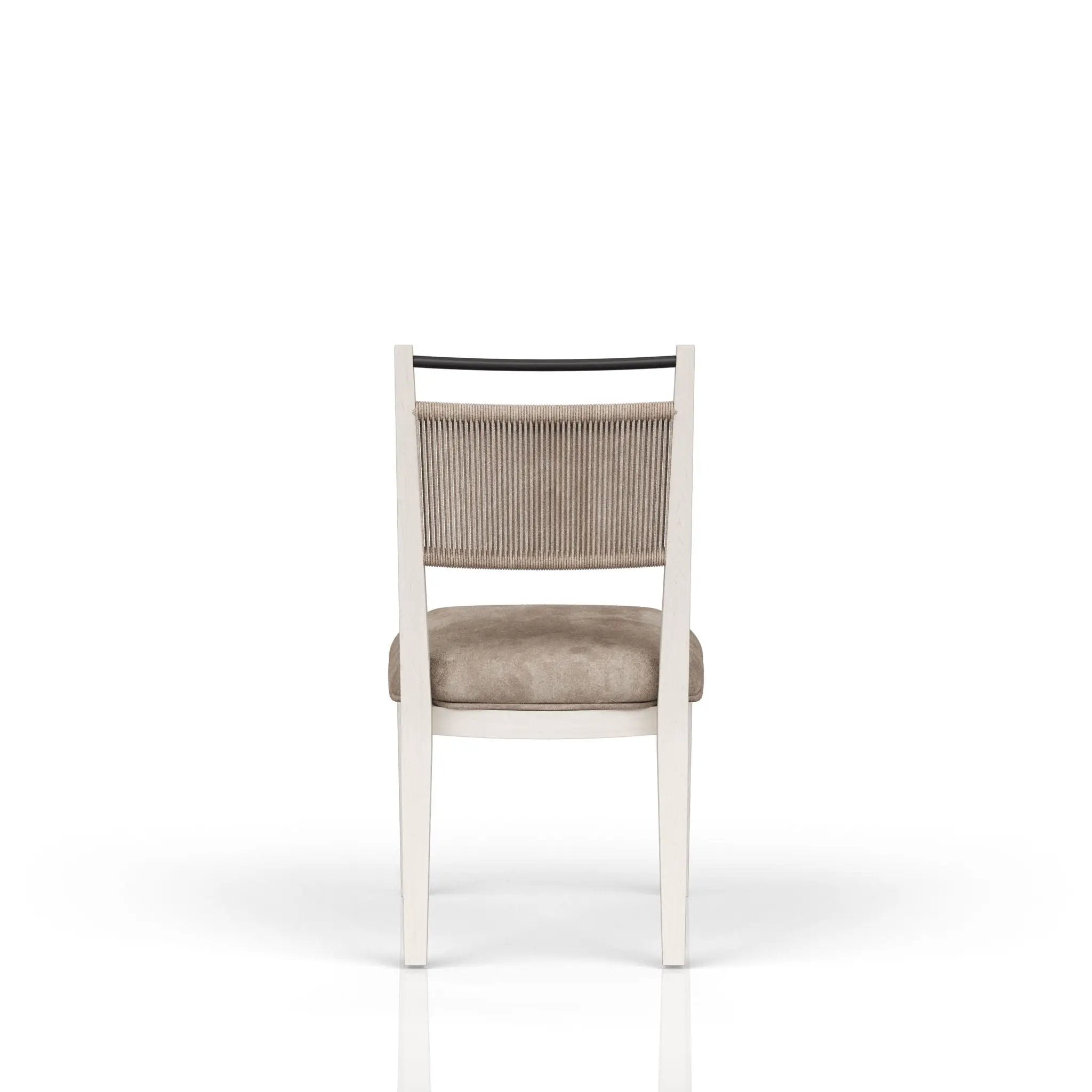Rope Back Chair - Beige / Carmel by HouseOfZazla