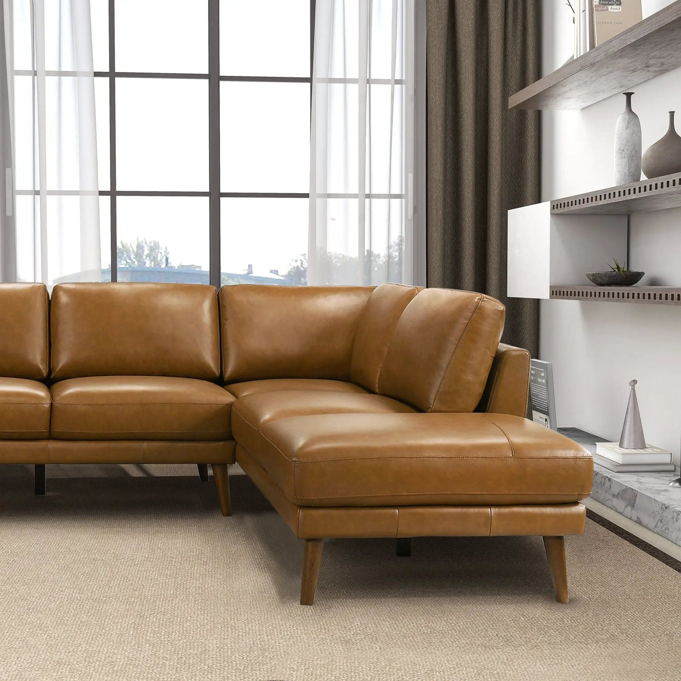 Benson - Sectional Sofa With Chaise by HouseOfZazla