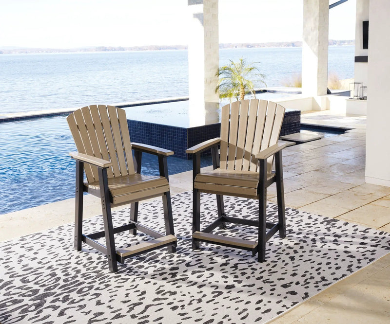 Fairen Trail - 5 Pc. - Counter Dining Set - Black / Driftwood by Unique Piece Furniture
