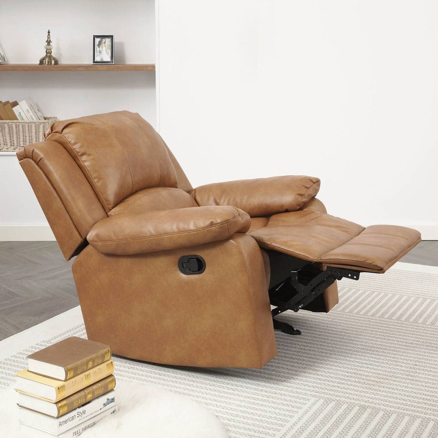Charlotte - Glider Recliner With Classic Style by HouseOfZazla