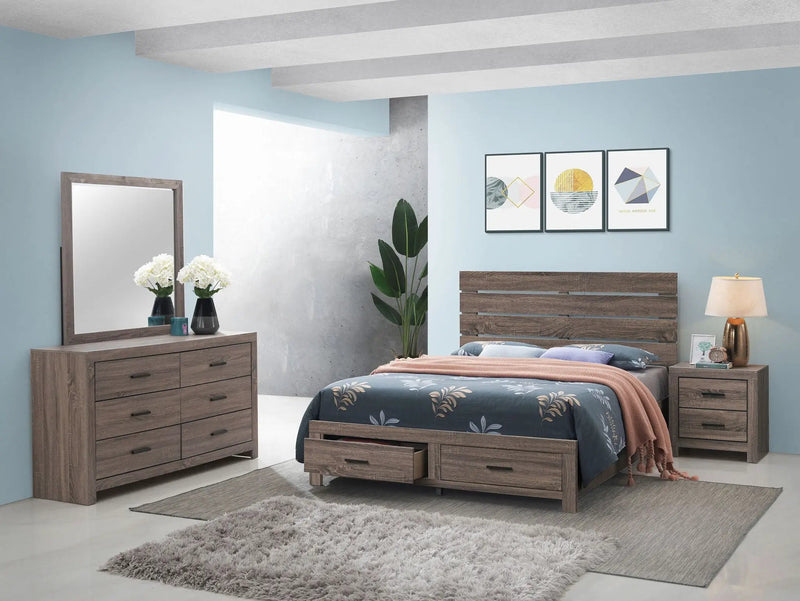 Brantford 4-piece Queen Bedroom Set Barrel Oak by Unique Piece Furniture