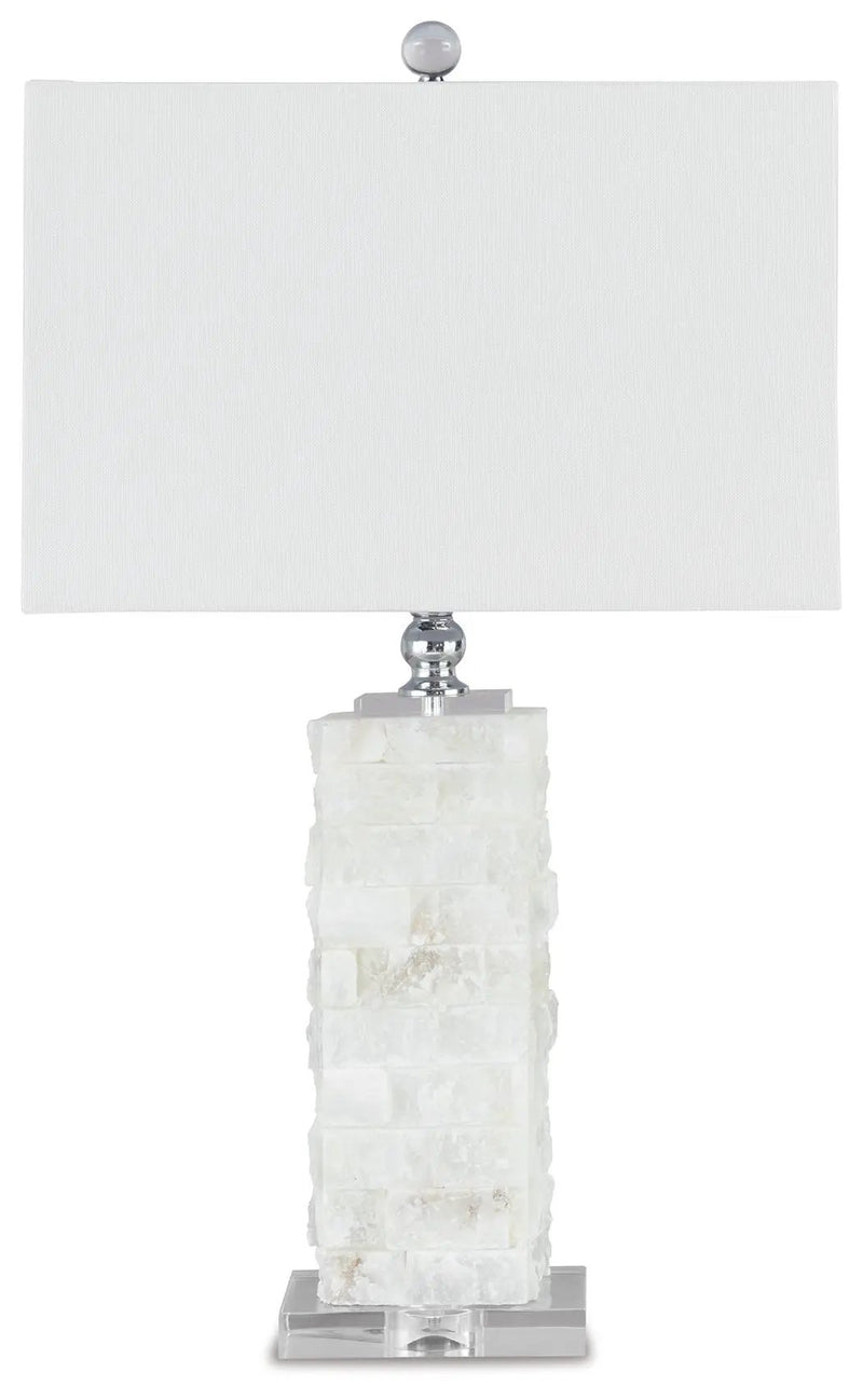 Malise - Alabaster Table Lamp - White by Unique Piece Furniture