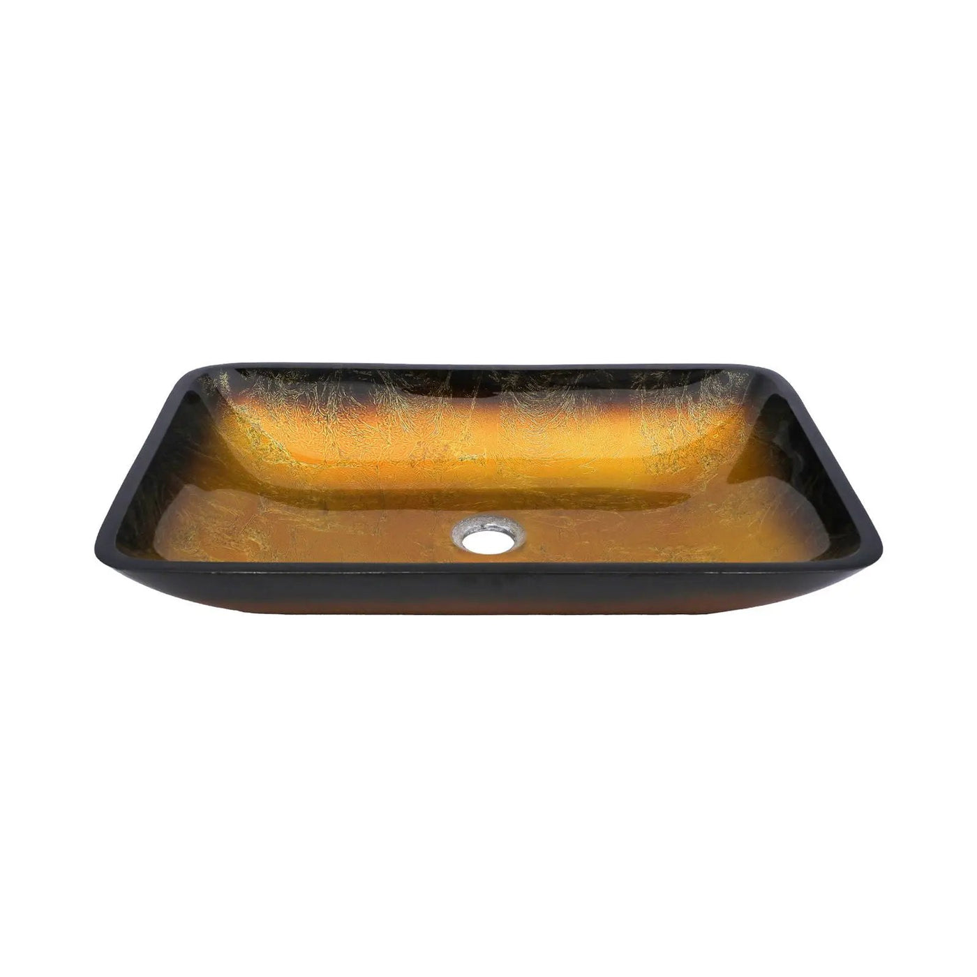 Gradient Tempered Glass Vessel Sink With Pop-Up Drain by HouseOfZazla