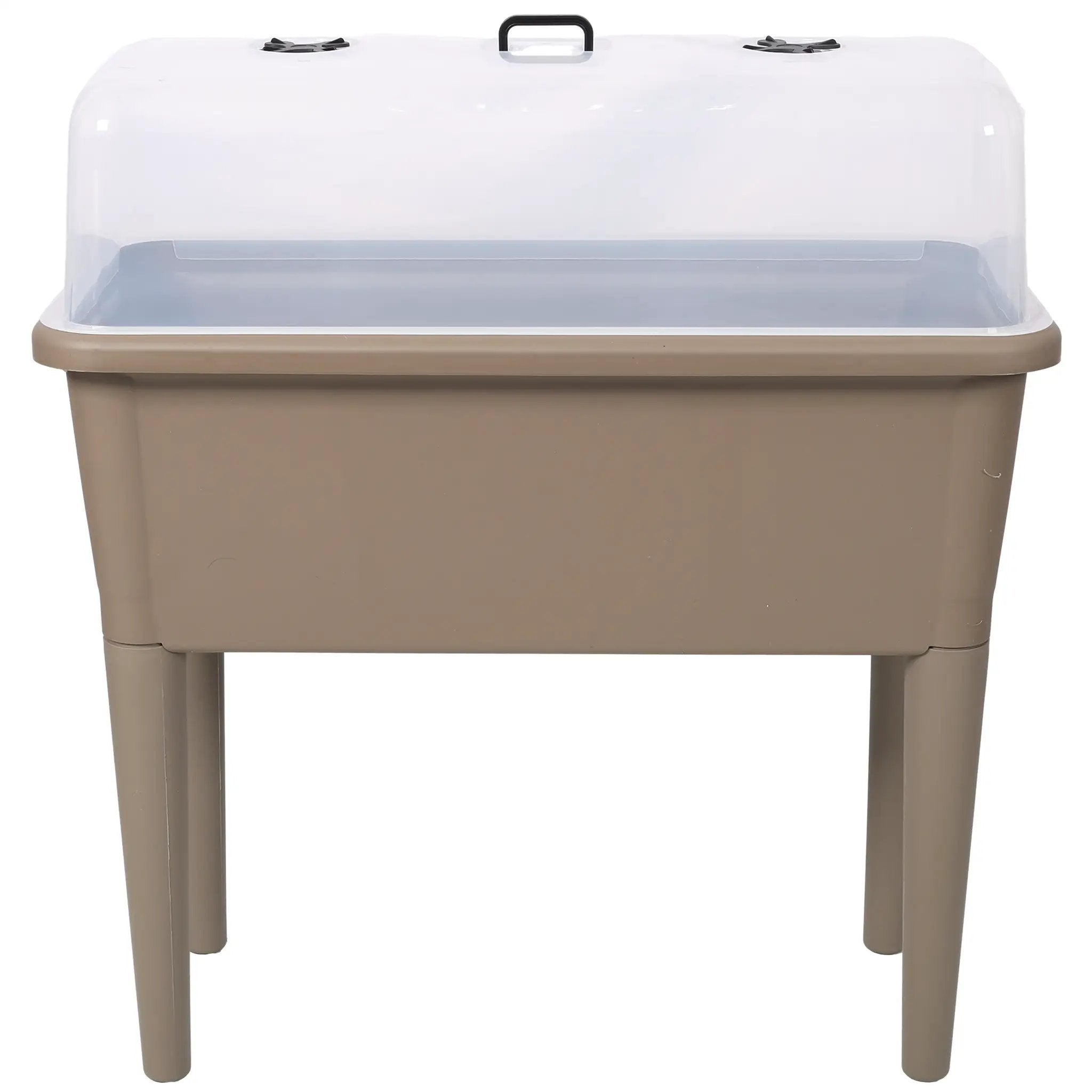 Raised Garden Bed with Ventilated Transparent Greenhouse Lid by HouseOfZazla
