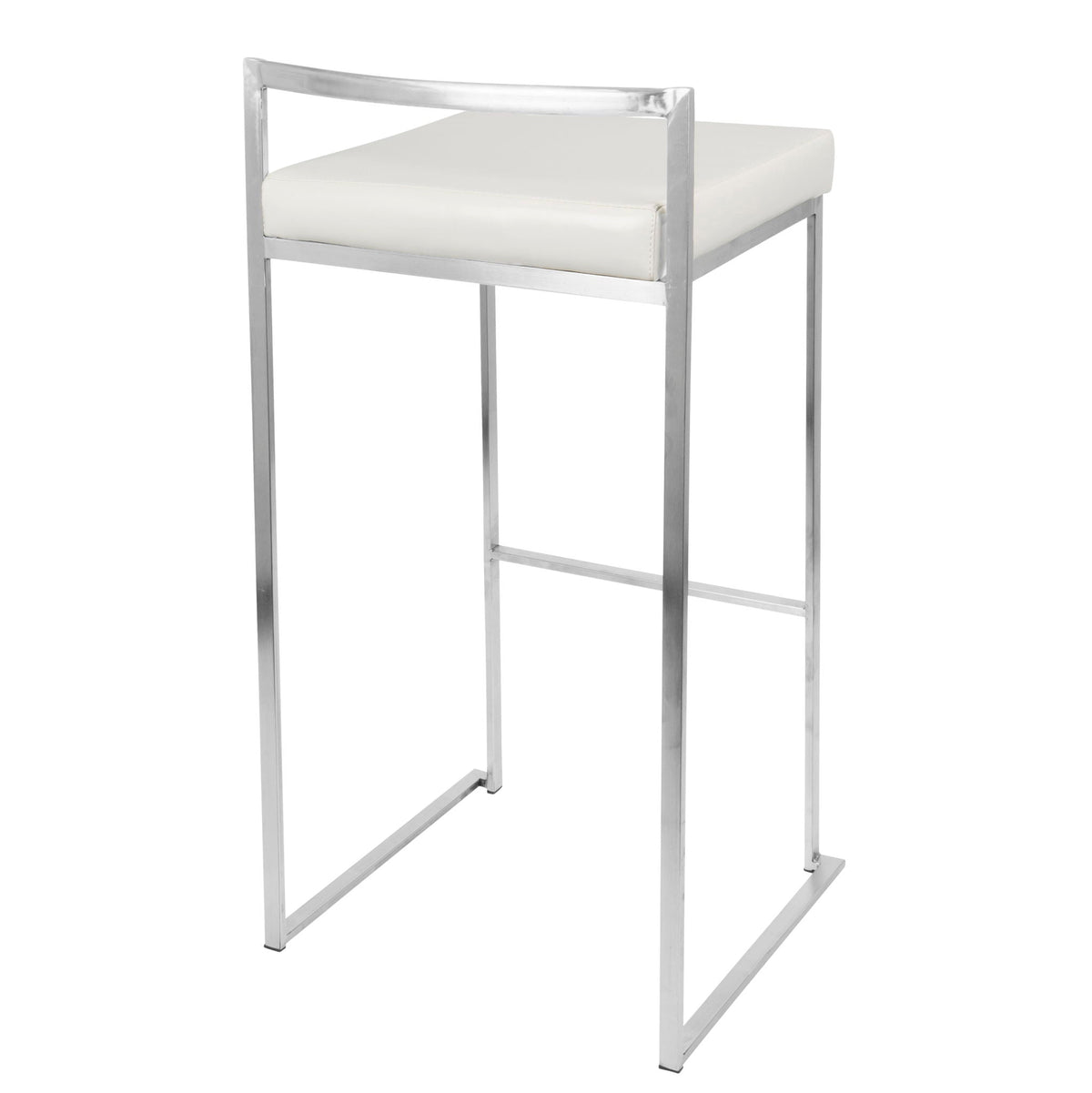 Contemporary Stackable Barstool with Padded Seat - Multiple Colors, photo 14 of 40