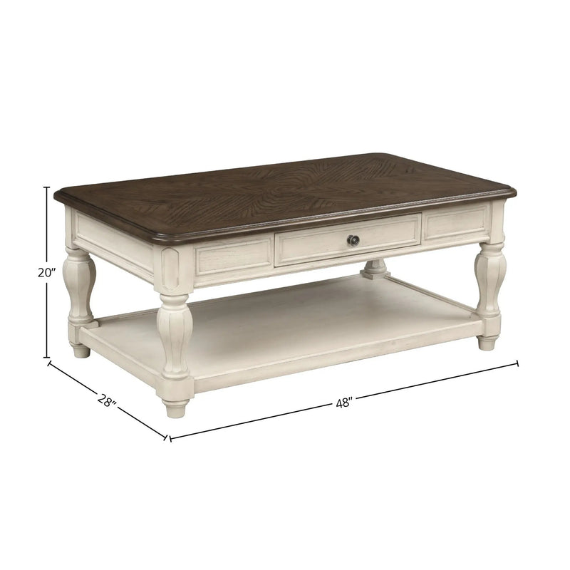 Classic Design Table With Storage by Unique Piece Furniture