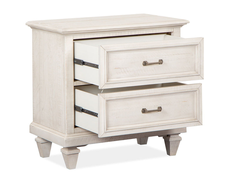 Newport - Drawer Nightstand - Alabaster, photo 2 of 7