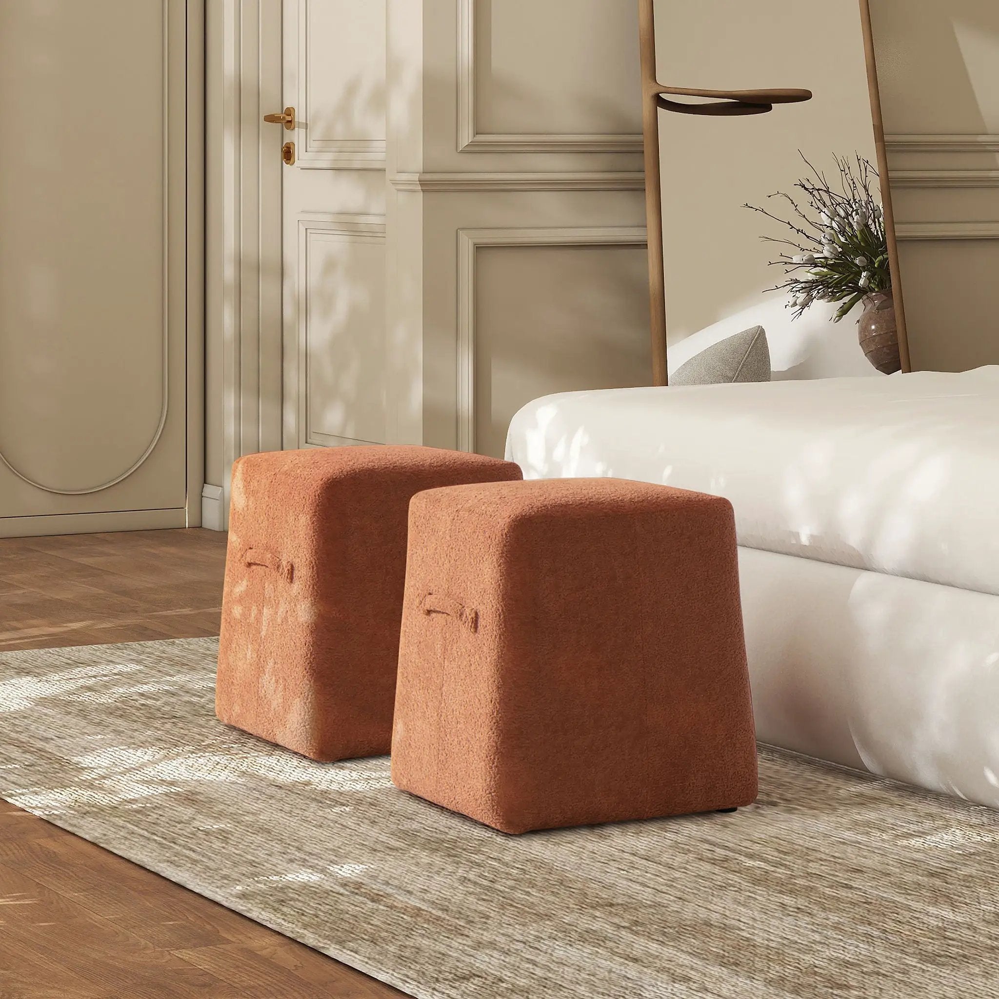 Oliver - Tapered Square Upholstered Ottoman by HouseOfZazla
