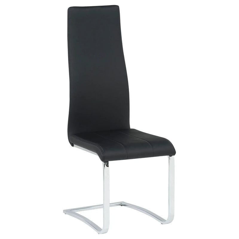 Montclair Upholstered Dining Side Chair Black (Set of 4) by Unique Piece Furniture