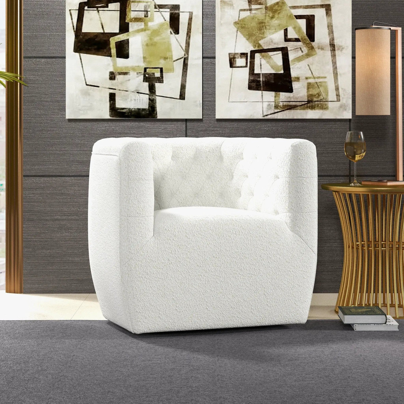 Delaney - Ergonomic Design Swivel Chair by HouseOfZazla