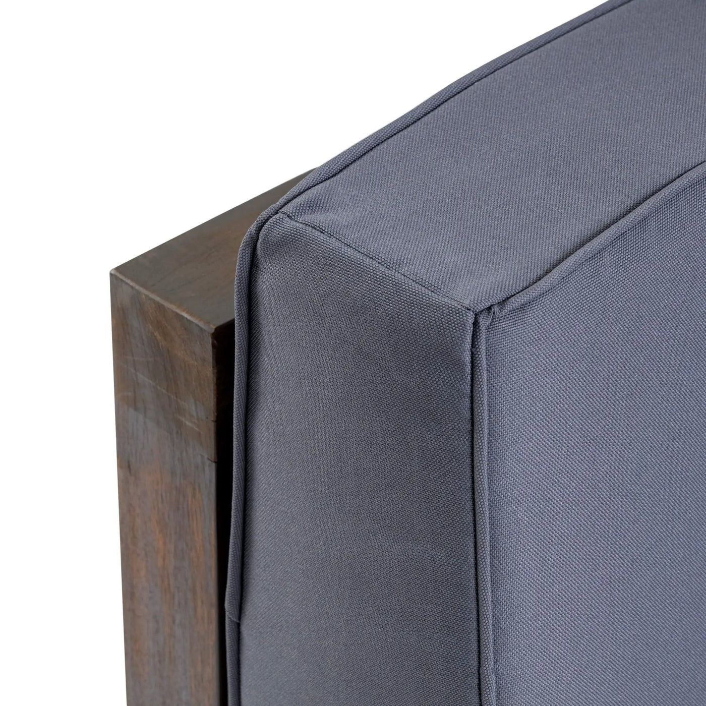Outdoor Acacia Wood Patio Chair With Fabric Cushion by HouseOfZazla