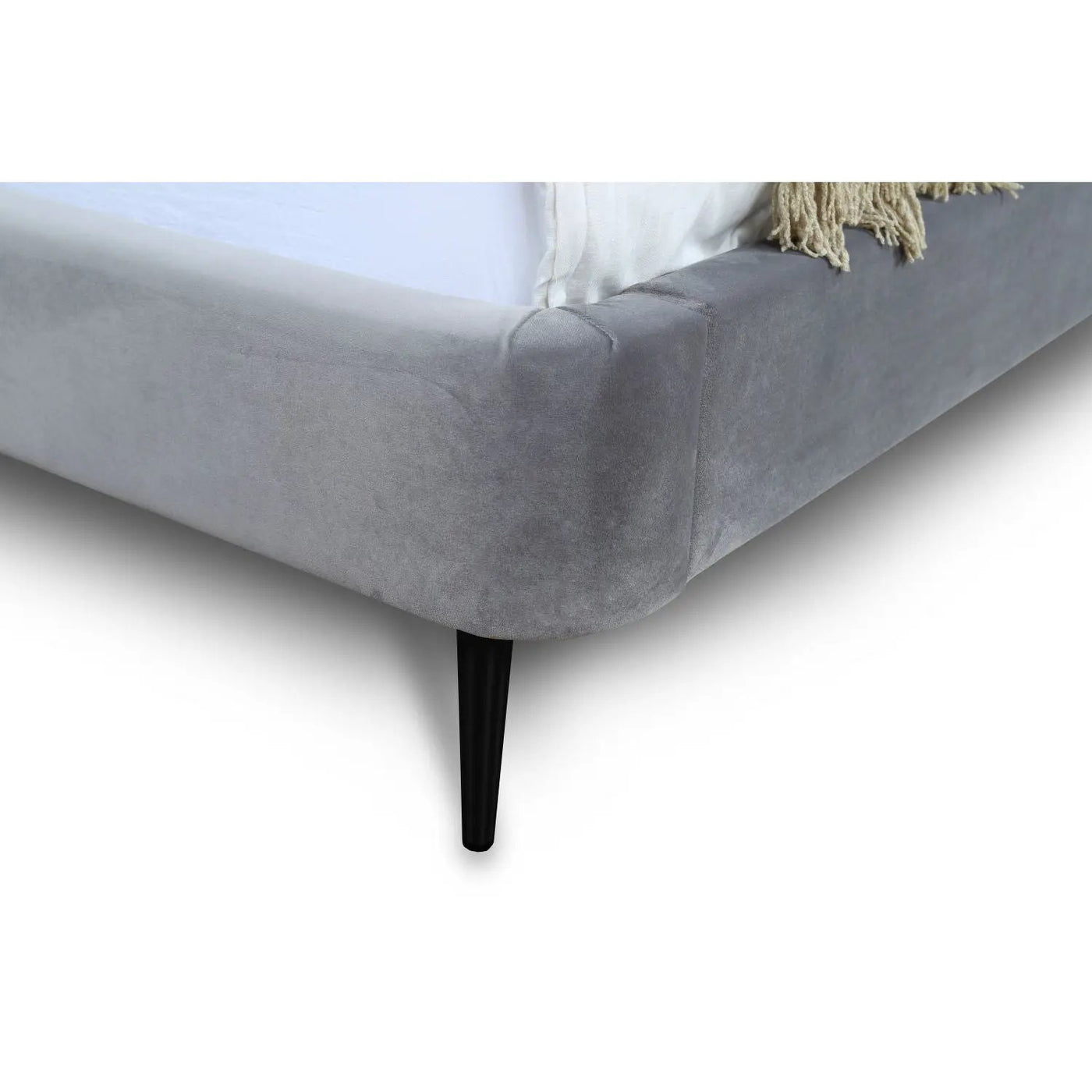 Heather - Upholstered Bed With Curved Headboard by HouseOfZazla