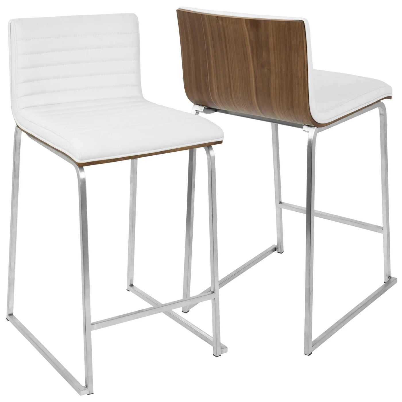Mara - Contemporary Elegant Design Counter Stool (Set of 2) by HouseOfZazla