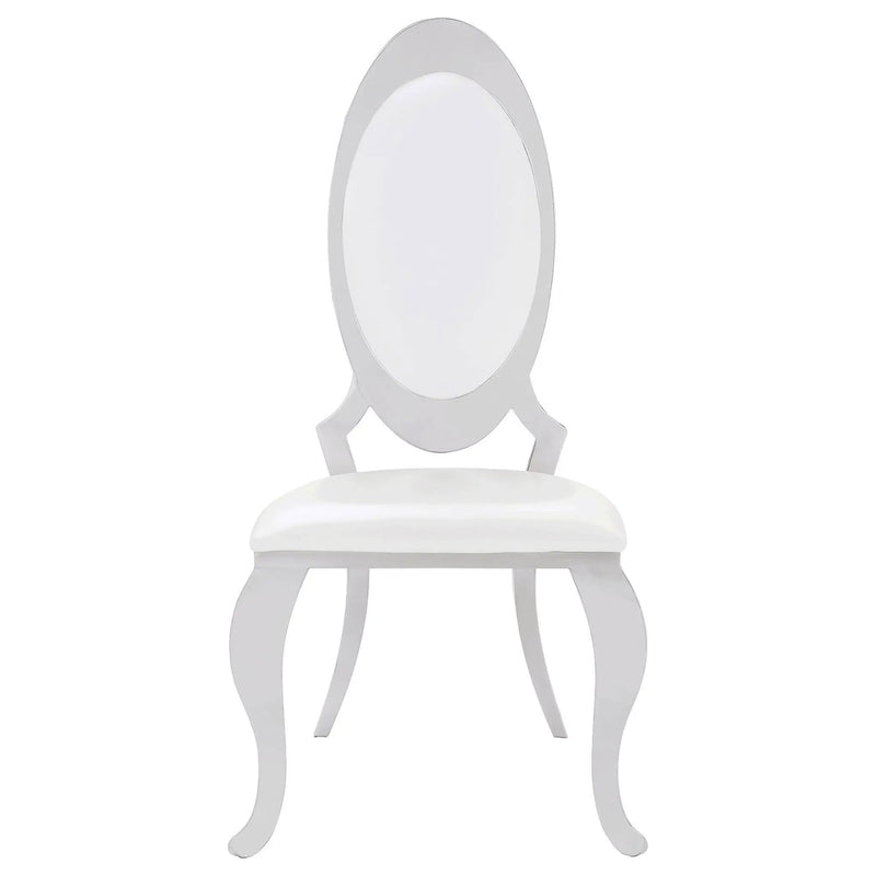 Anchorage Upholstered Dining Chair Cream White (Set of 2) by Unique Piece Furniture
