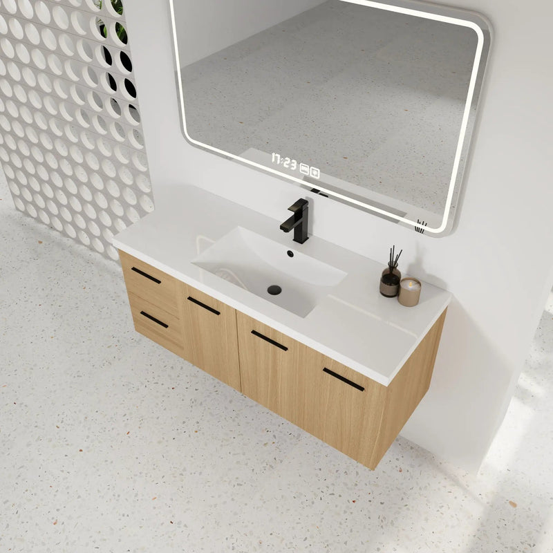 Floating Bathroom Vanity With Sink, Modular Cabinet by Unique Piece Furniture