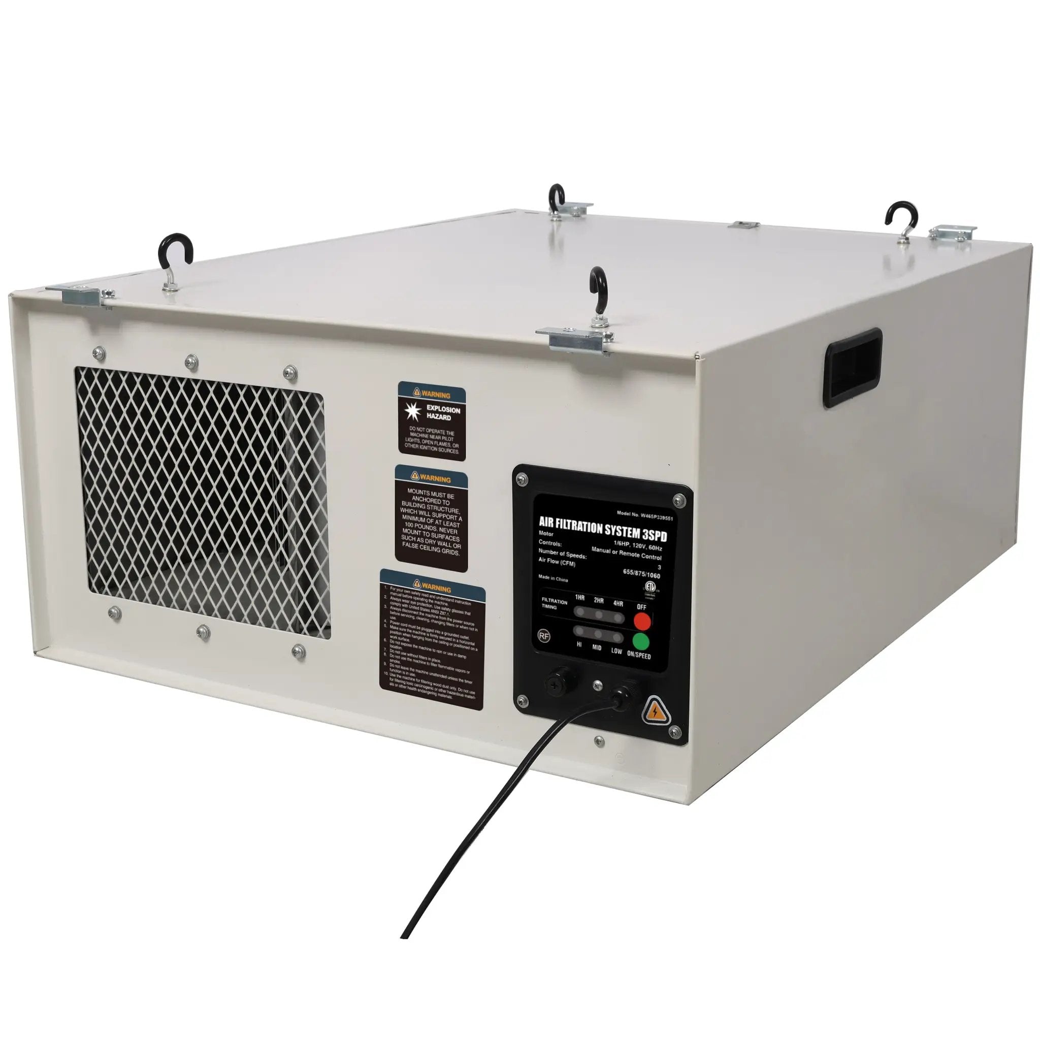 Remote-Controlled Air Filtration System with 3-Speed Settings by HouseOfZazla